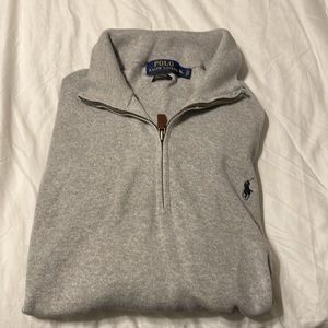 Polo 1/4 zip sweater, size XL